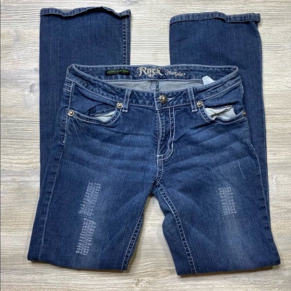 Rock 47 by Wrangler Ultra Low Rise Bootcut Jeans - Picture 12 of 12